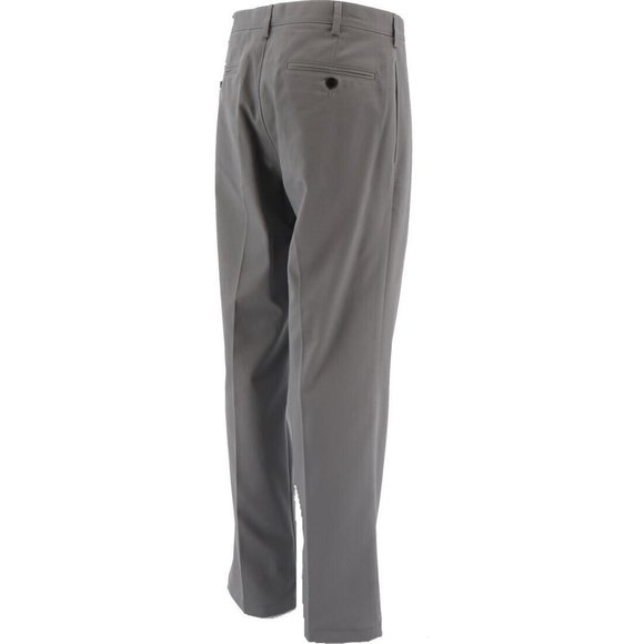 NWT LANDS' END TRADITIONAL FIT PERFORMANCE CHINO PANTS CEMENT GREY 44 TALL - Picture 3 of 10